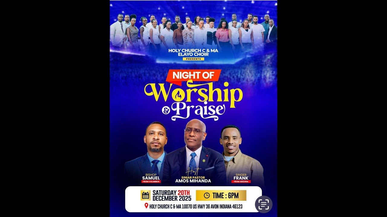 WELCOME TO OUR NIGHT OF WORSHIP AND PRAISE DEC 20TH 2025