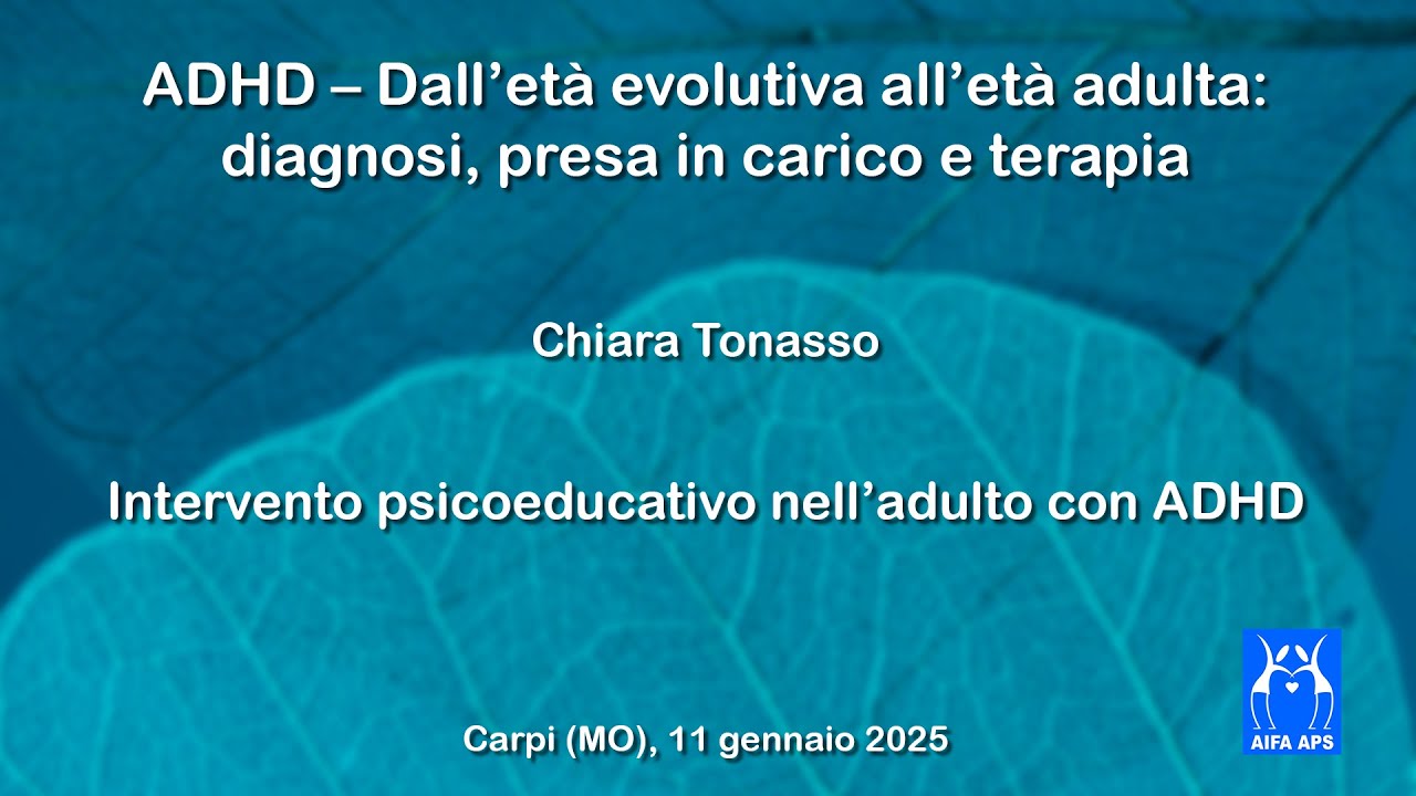 Intervento psicoeducativo nell’adulto con ADHD