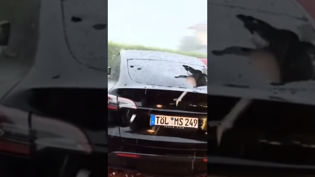 natural hazard( crazy hail storm) 🙀 #dangerous #dangerclose #dangerousdriving