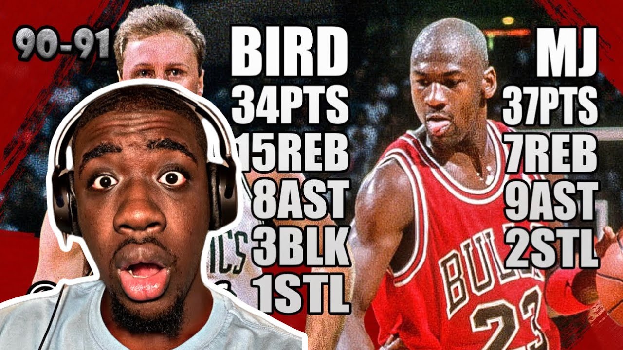 CRAZY GAME!!|Michael Jordan vs Larry Bird Highlights,71pts, Crazy Battle! Must Watch|Mekhi Reaction