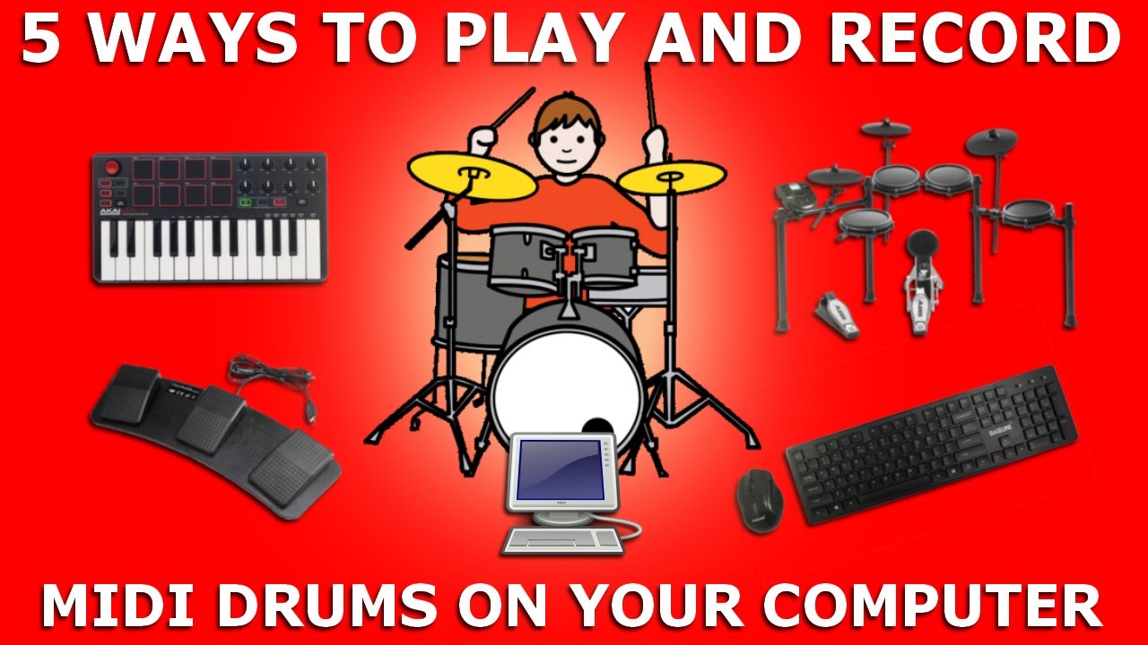 🥁 7 WAYS TO PLAY AND RECORD MIDI DRUMS ON YOUR COMPUTER 💻
