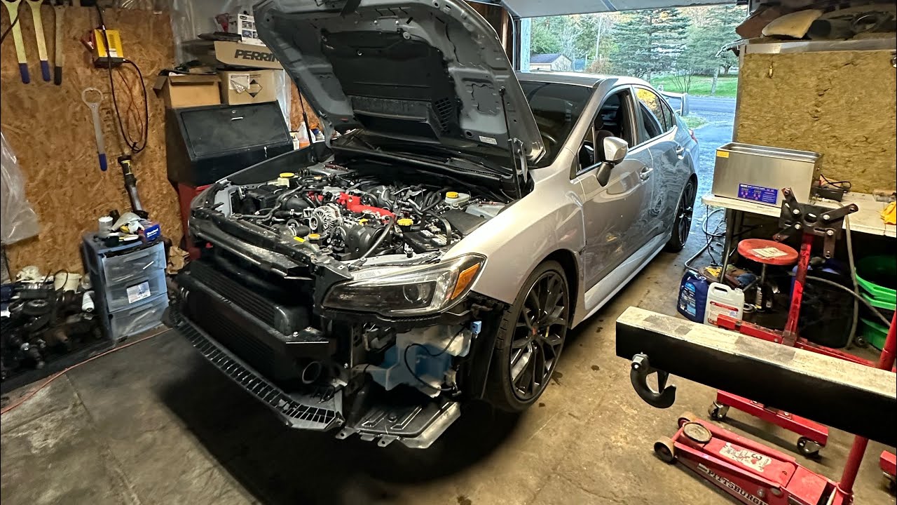 08-21 Subaru sti AEM Fuel Pump install EASY WAY 