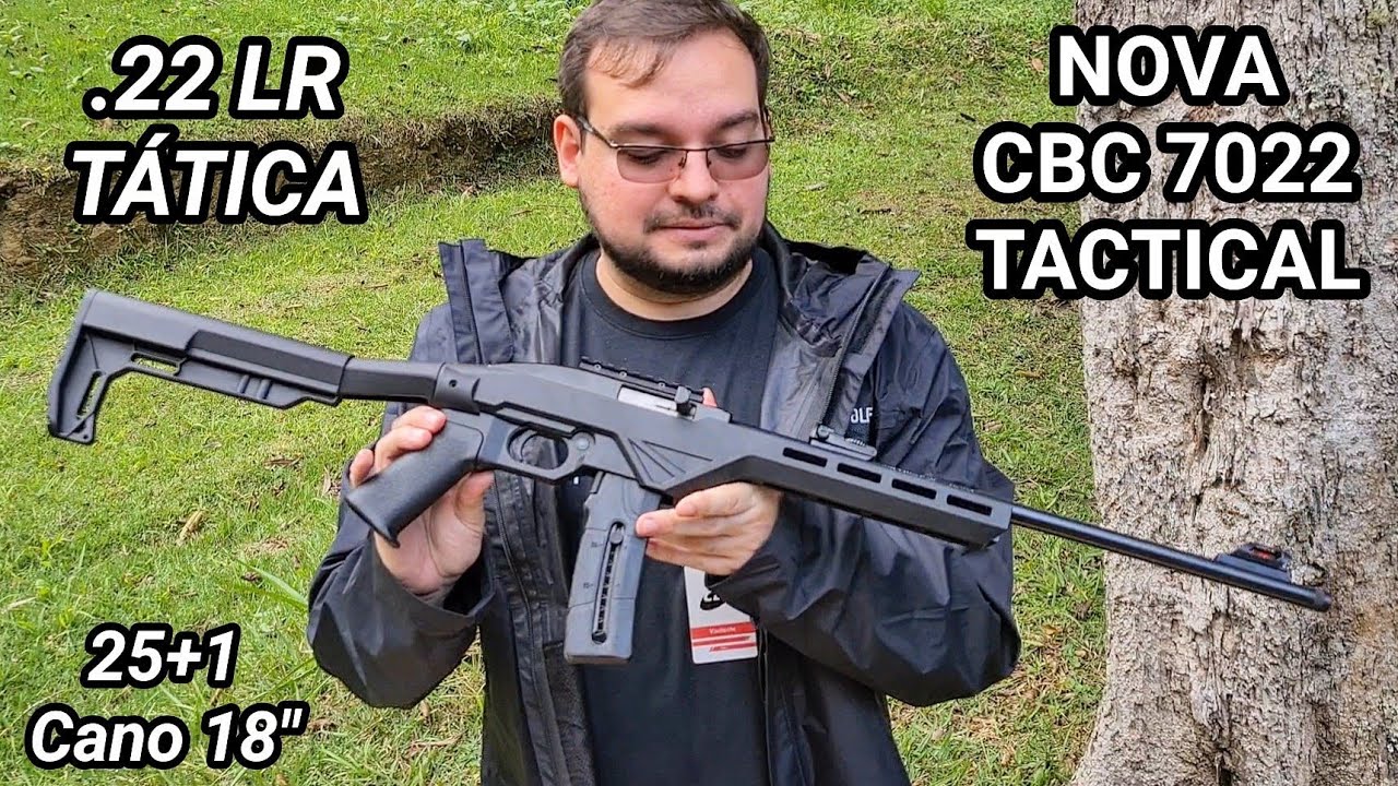 NOVA 7022 TÁTICA em .22 LR! Acessível, Compacta, Leve e Capacidade 25+1 Lançamento CBC 7022 TACTICAL
