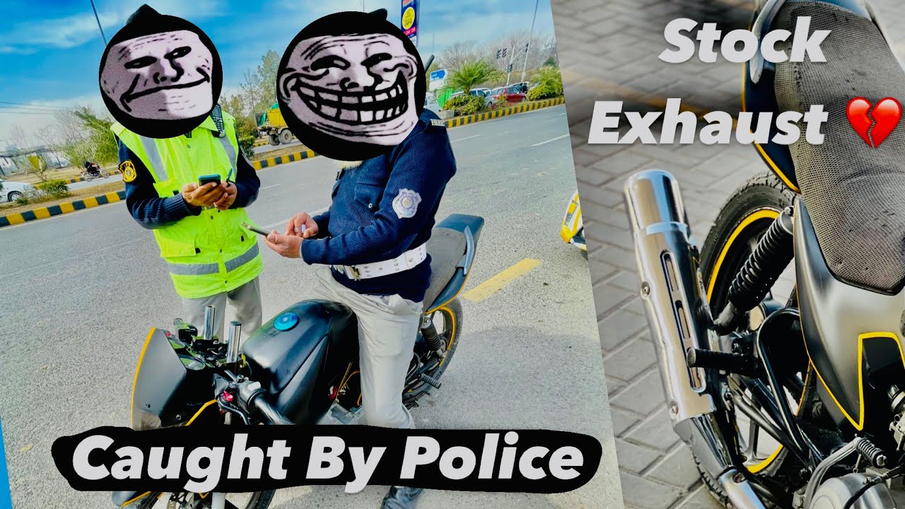 Caught By Police | Yamaha Ybr Stock Exhaust | YBR17