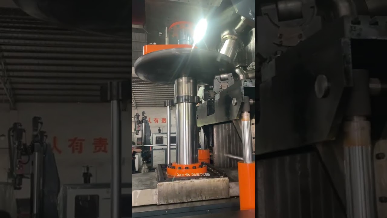 Dished end flanging machine