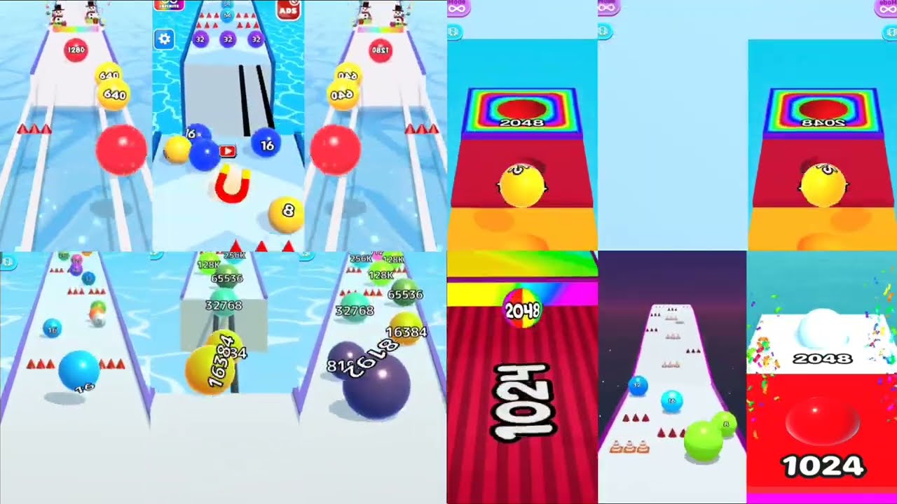 BALL Run  2048 Challenge with another BALL RUNNER GAMES