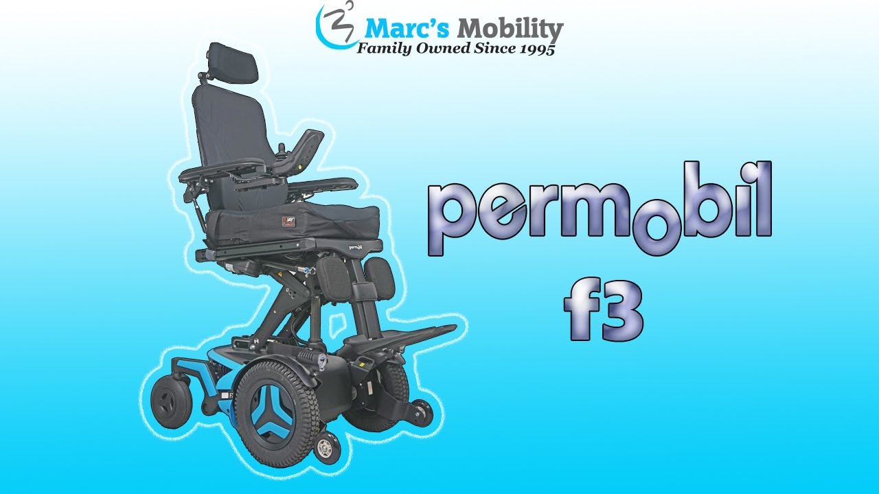 Permobil F3 Loaded in Blue с передним наклоном — отзыв № 8378
