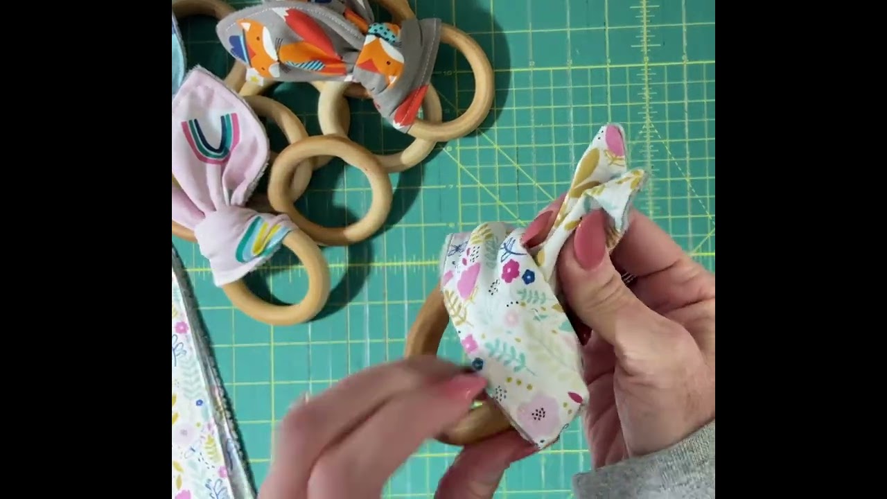 How to loop your Port & Starbird bunny ear teething ring