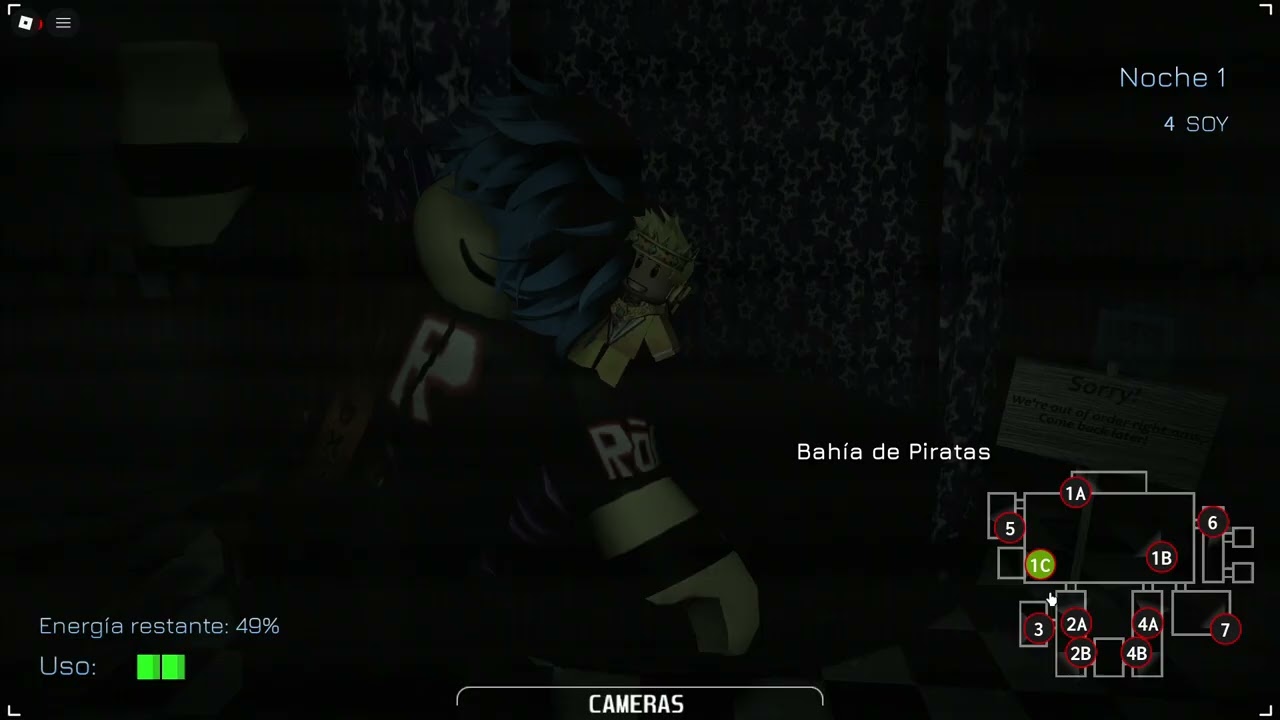 jugando Cinco noches con tus amigos en roblox