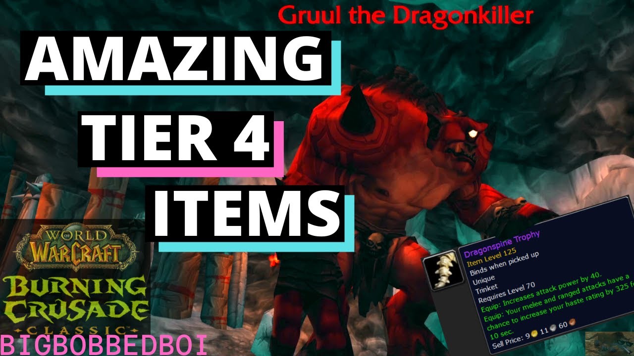 10 потрясающих предметов 4-го уровня в Burning Crusade | WoW TBC Classic T4 Магтеридон, Каражан, ...