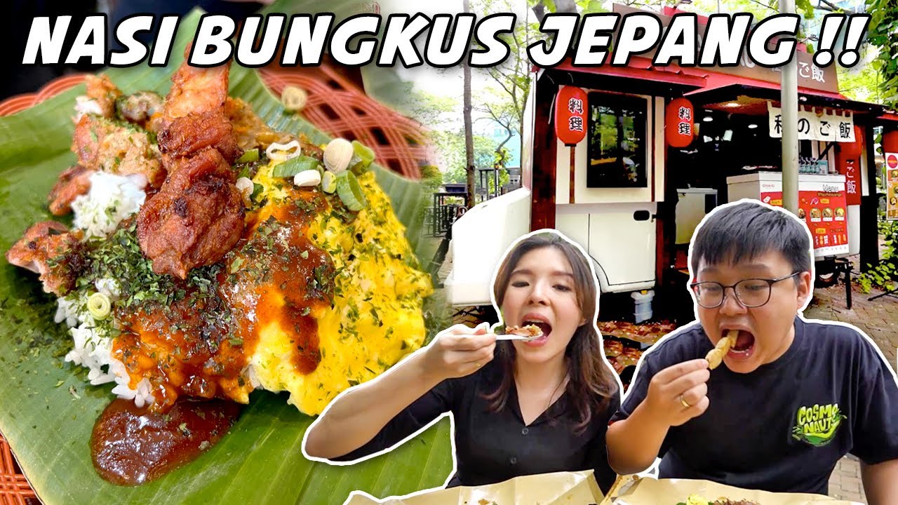 JUALAN NASI BUNGKUS WARTEG ALA JEPANG !! CUMA 15.000 PANTESAN RAME YG BELI !!
