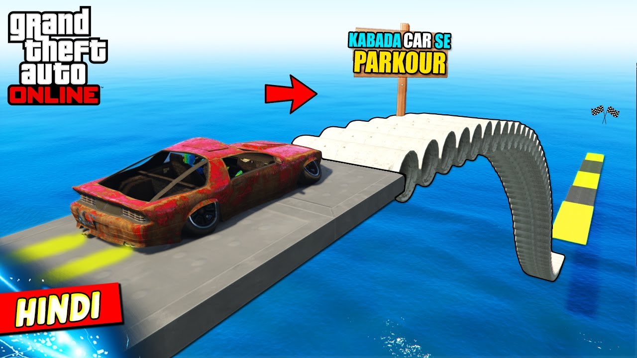 GTA 5 : FUNNY KABADA CAR PARKOUR ON RAMPS🚗🌟(Clunker Car Race)| GGM on Fire