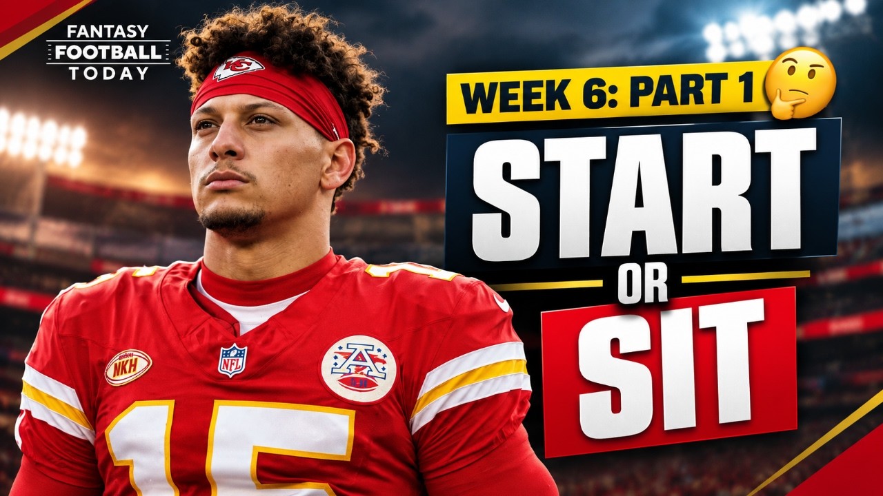 Week 6 Start Sit Advice (Part 1) | MUST-Start Players & Big Names to AVOID | 2026 Fantasy Football
