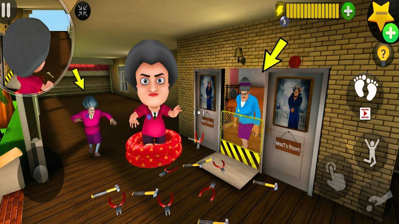 Tiny Miss T vs Giant Miss T – Clone Disaster! Scary Teacher 3D