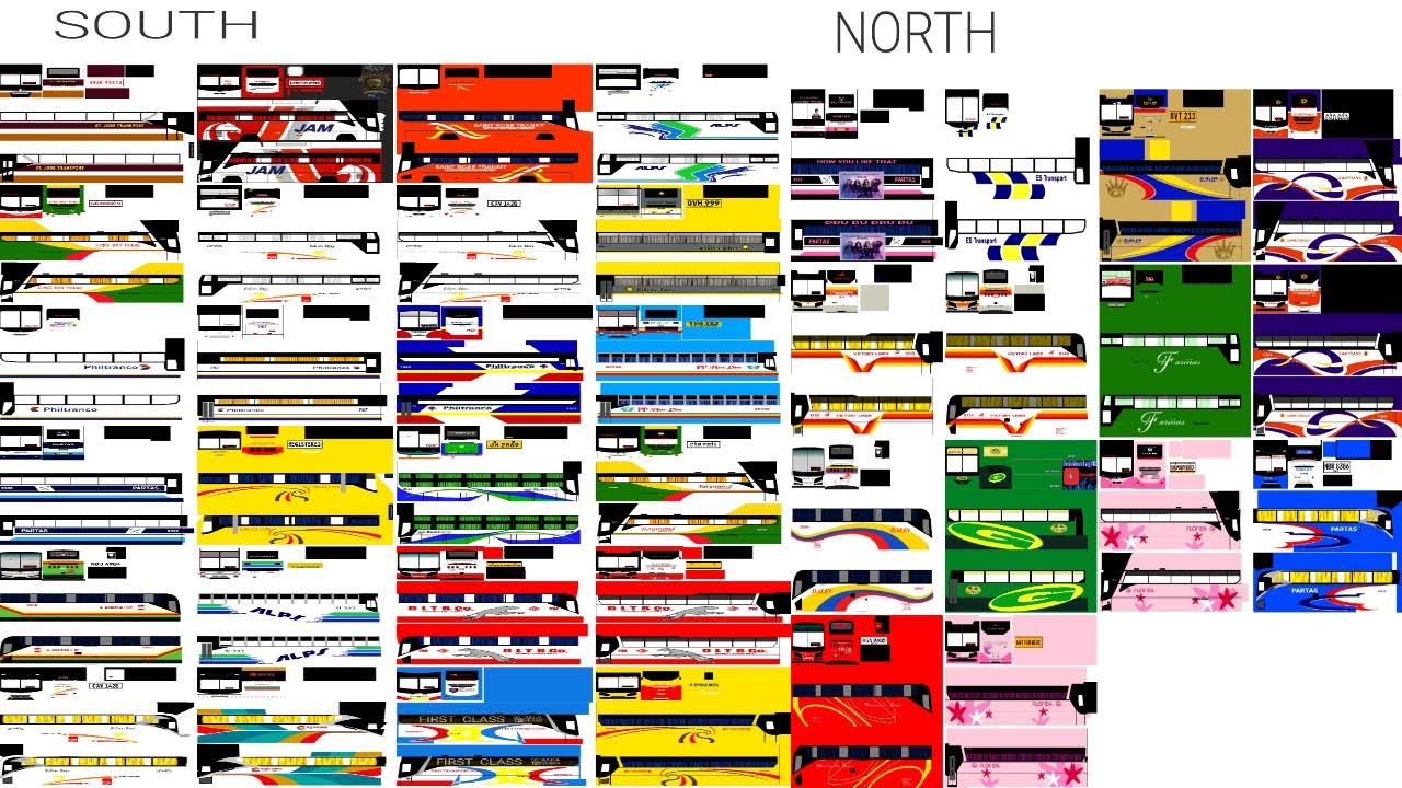 PHILIPPINE BUS LIVERIES FOR YUDISTIRA HD | 38 FREE SKINS NORTH & SOUTH |MONETISATION GIVEAWAY|BUSSID