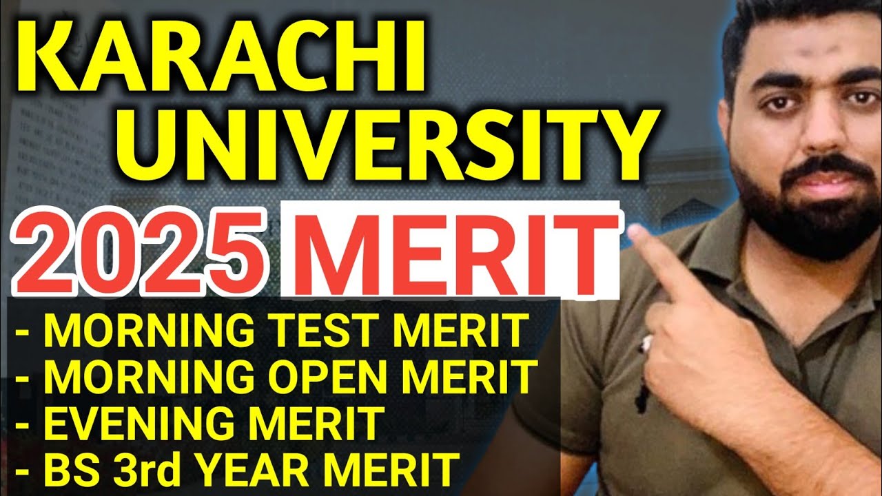 KARACHI UNIVERSITY MERIT