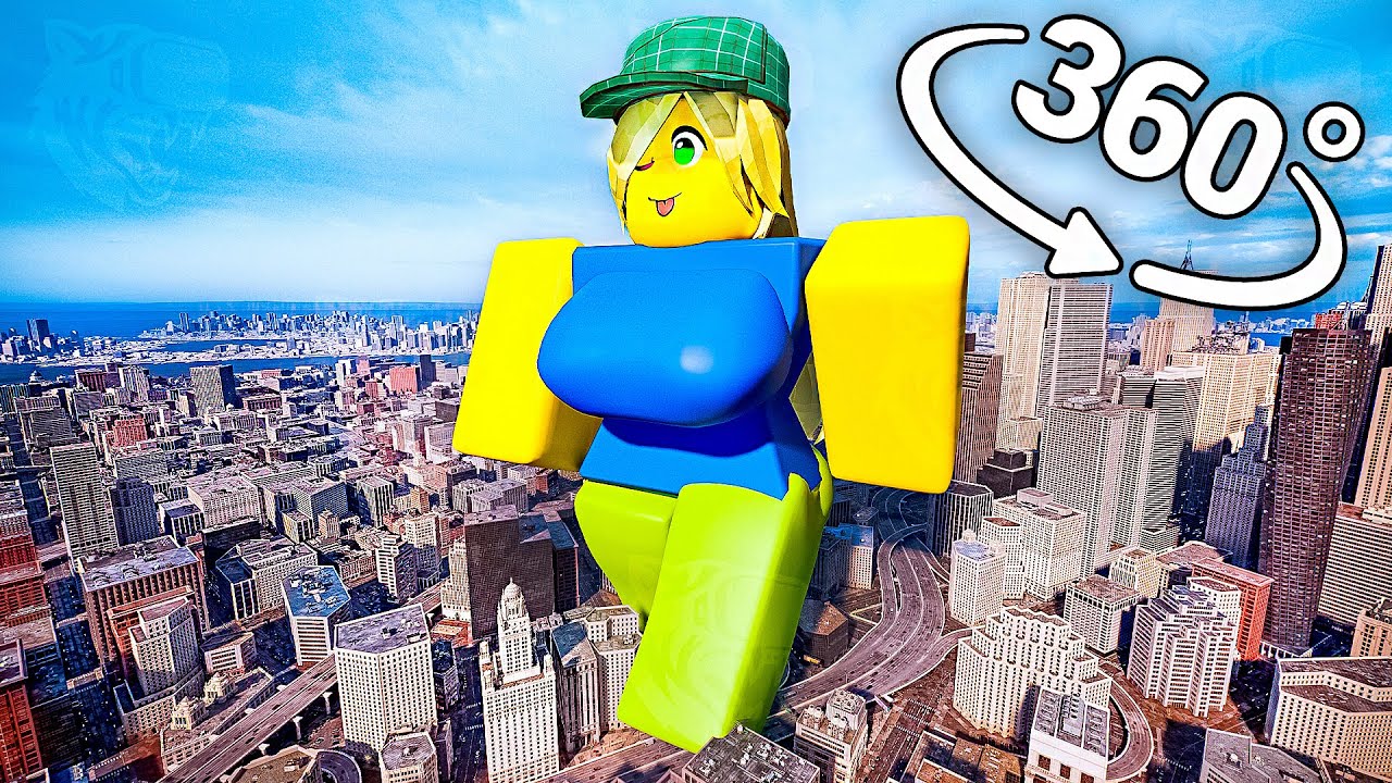 ROBLOX R63 - City in 360° Video | VR / 8K | (roblox animation)