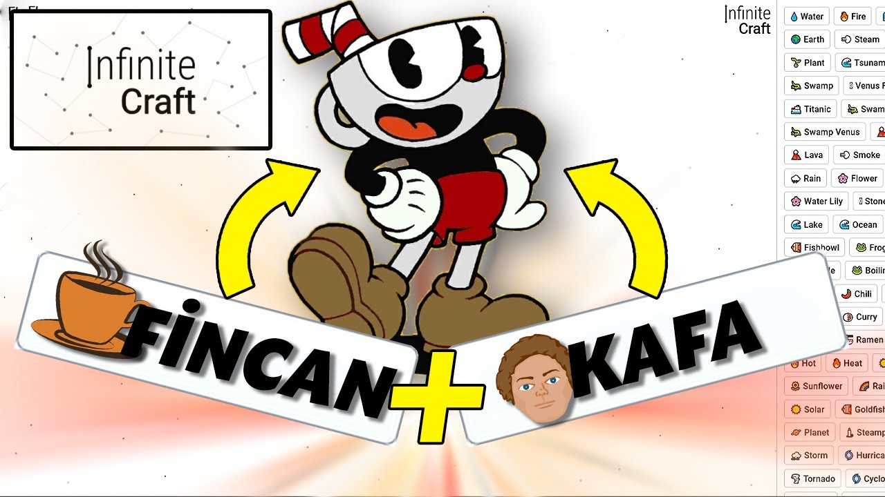 CUPHEAD'İ BULDUĞUM ANDA VİDEO BİTER! | Infinite Craft TÜRKÇE