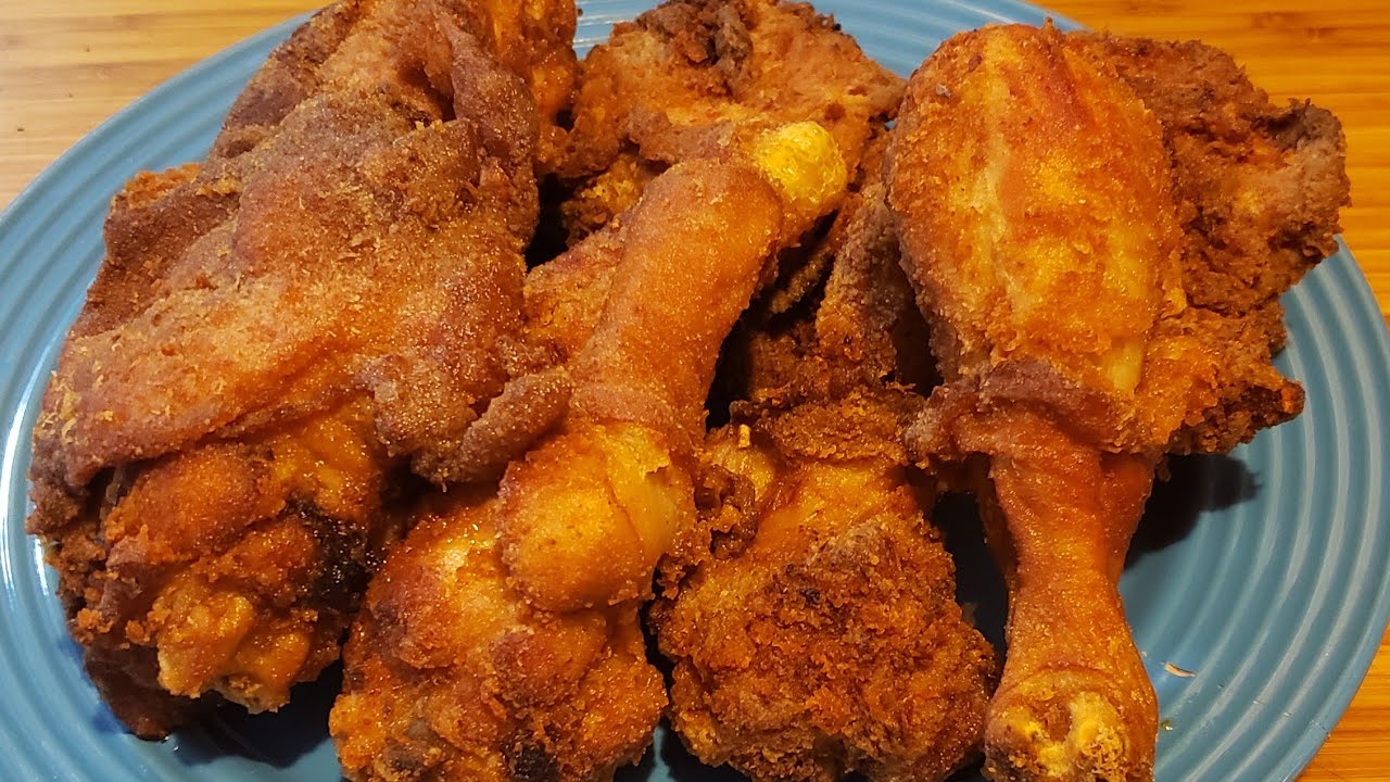 Жареный цыпленок с французским луком