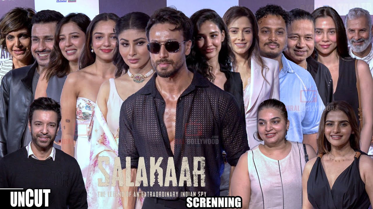UNCUT | Salakaar Screening  Mouni Roy, Disha Patani, Tiger Shroff, Nushrratt And More