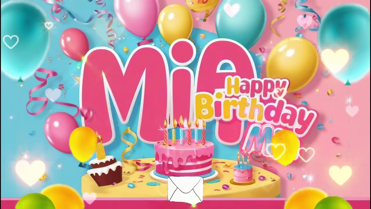 Happy Birthday Mia 🎂 | Personalized Birthday Song with Name | Mia Birthday Song