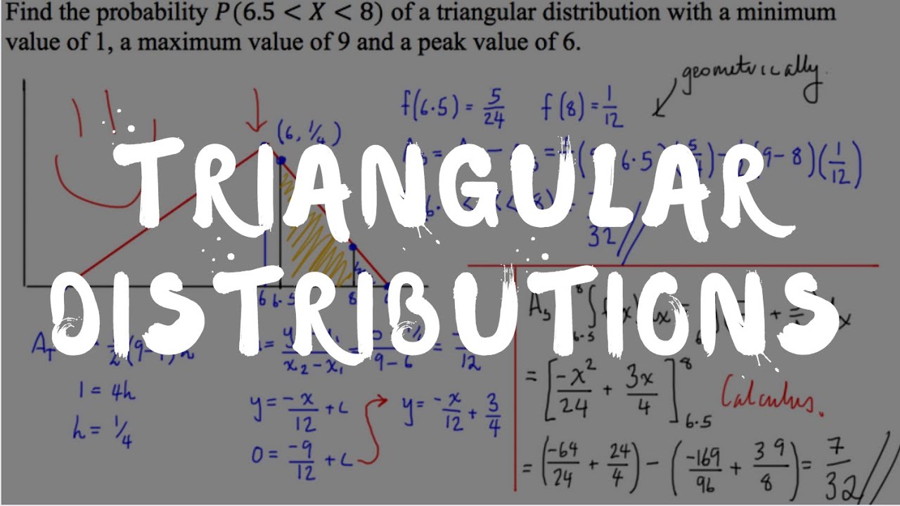 Continious Probability Distribution - Triangular Distribution (Example)