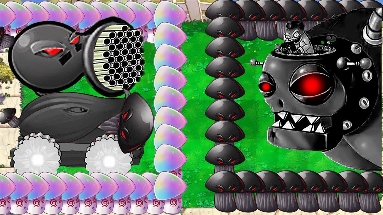 Doom Gatling X Doom Cannon vs Doom Hypno Shroom vs Dr.Zomboss Giga - Plants vs Zombies Hack