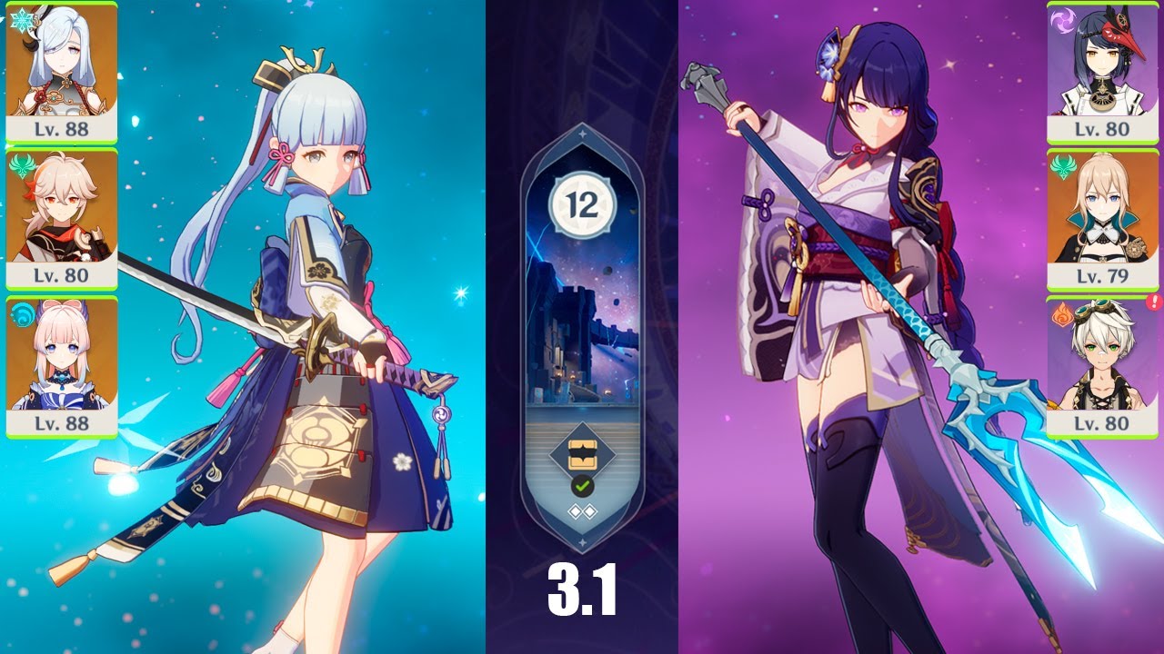 C1 Ayaka Freeze & C0 Raiden Sunfire | 3.1 Spiral Abyss | Floor 12