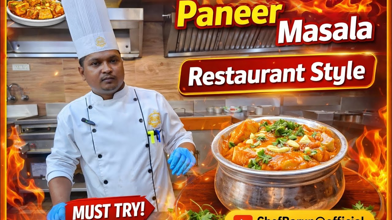 Restaurant Style Paneer Masala Recipe 😋🔥|  Creamy Rich Paneer Masala | ChefBarun@official