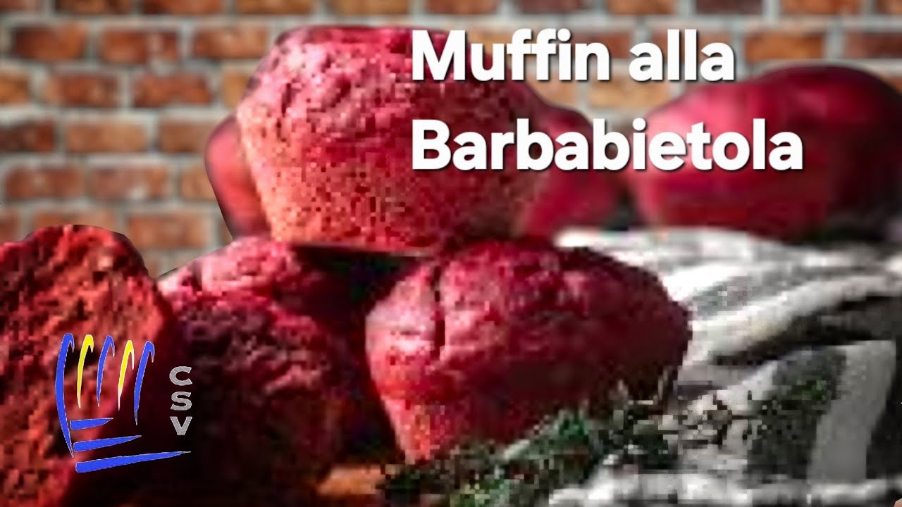 Muffin alla Barbabietola con Fonduta di Formaggio erborinato