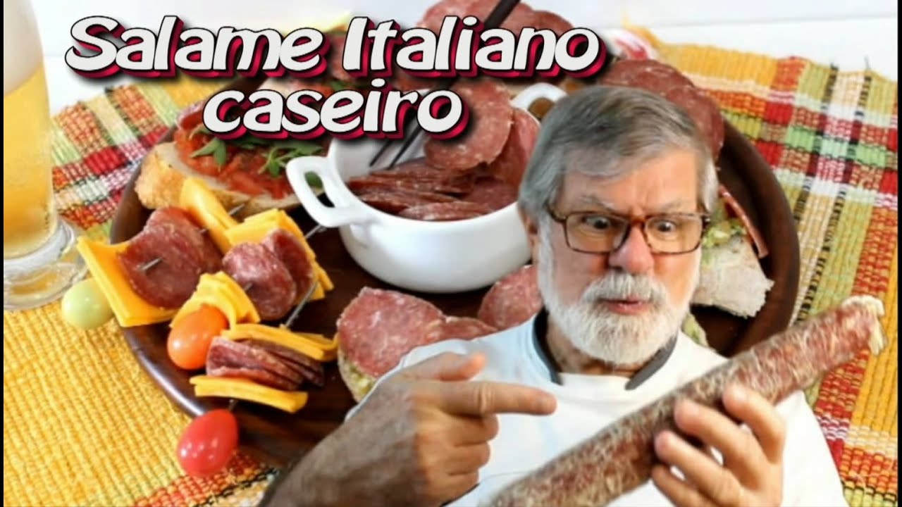 Não há nada de complicado em fazer um SALAME ITALIANO CASEIRO, o resultado fica incrível.