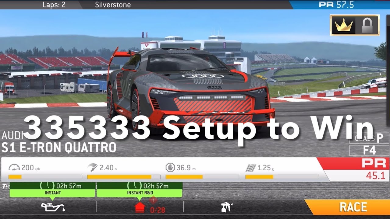 Real Racing 3 RR3 Audi S1 e-tron Quattro: winning costs, Full Upgrade Tree
