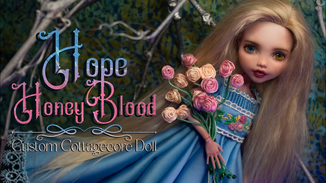 Надежда ХаниБлад • OOAK Custom Cottagecore Monster High Doll Repaint