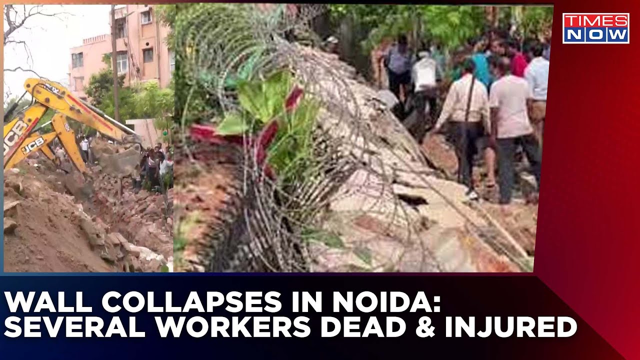 Wall Collapses In Noida Jal Vayu Vihar, Sector 21; Rescue Operation Underway | English News