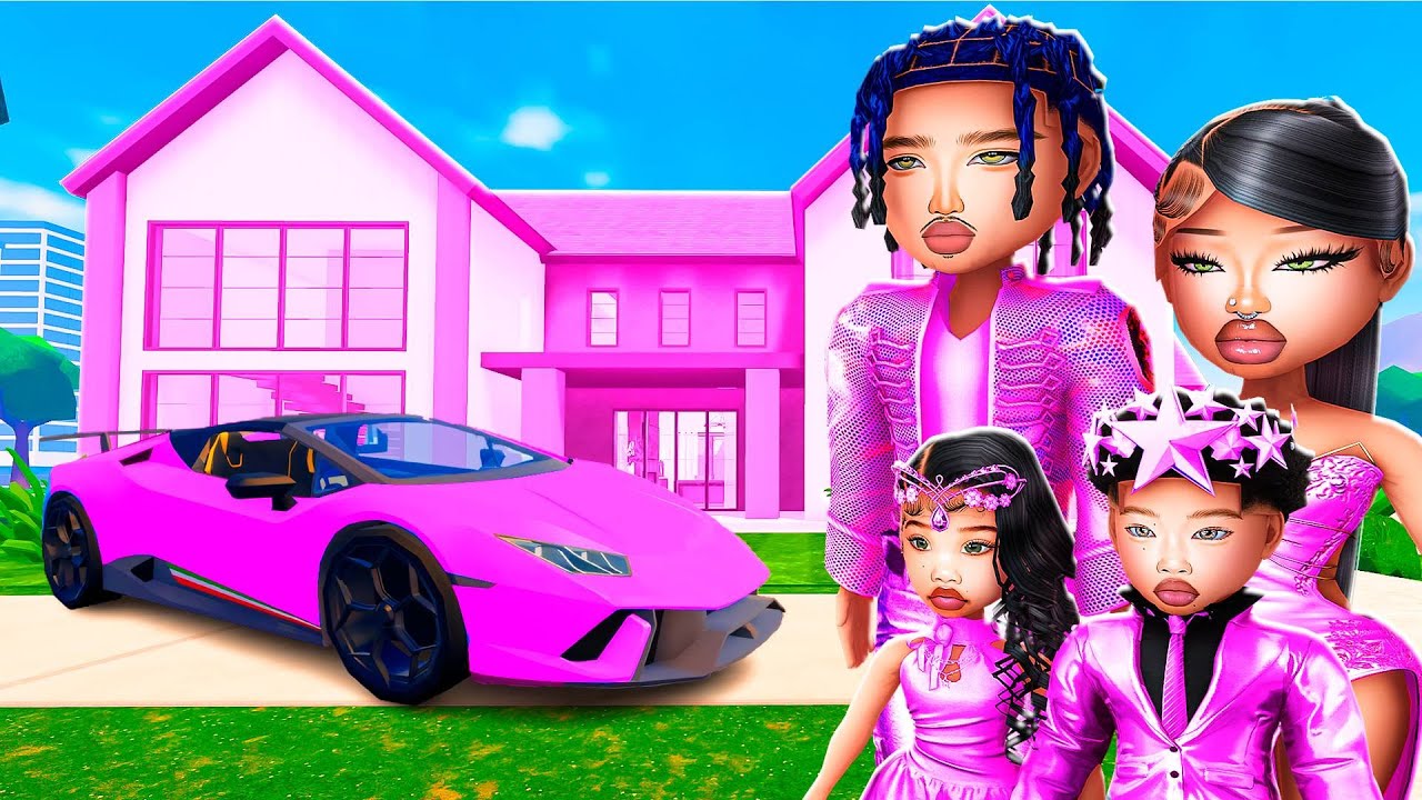 LIVING in ONE COLOR in REALISTIC BERRY AVENUE! (Pink)