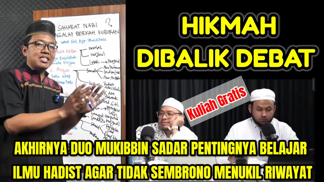 Hikmah dibalik debat dengan Heri prass Akhirnya Duo Muhibbin Sadar pentingnya belajar ilmu hadist😂