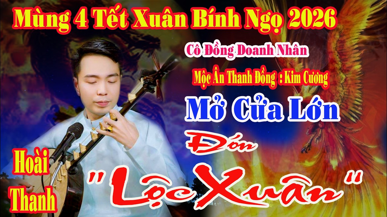 MÙNG 4 TẾT XUÂN BÍNH NGỌ 2026 NGÀY ĐẠI CÁT HOÀI THANH DÂNG VĂN QUAN HOÀNG MƯỜI ĐÓN LỘC NĂM MỚI