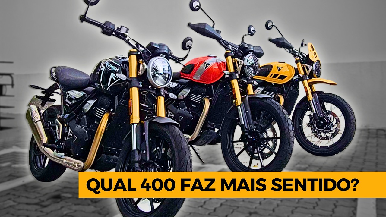Comparativo Completo: Triumph Speed 400 - Scrambler 400X - Scrambler 400XC! Qual a melhor?