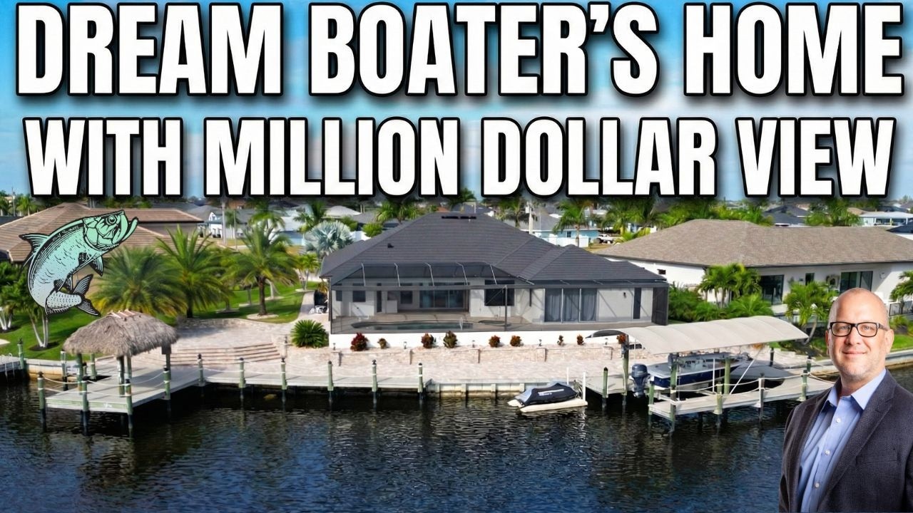 Check out this MILLION DOLLAR VIEW! Living the Florida Dream: Cape Coral Gulf Access Home Tour.
