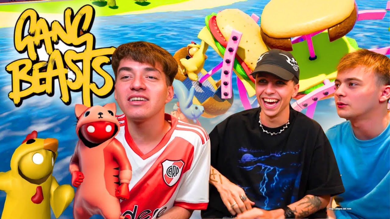 Mernuel Juega Gang Beast Con Moski y Bauleti