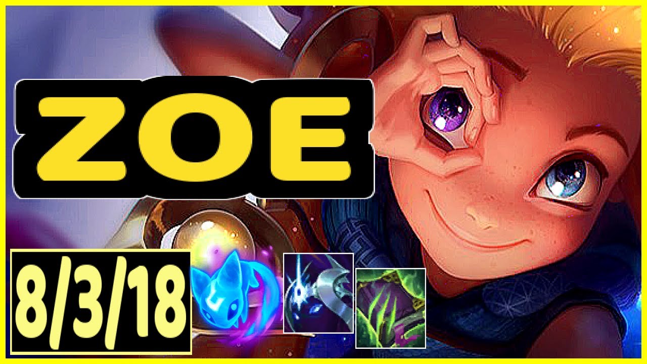 ZOE VS NAMI - 8/3/18 KDA SUPPORT GAMEPLAY MASTER I
