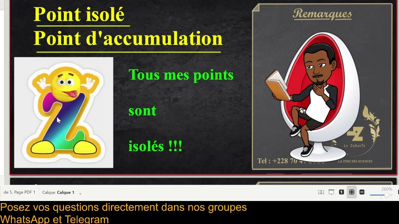 Point isolé et point d'accumulation