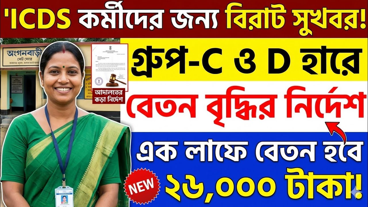 ICDS Anganwadi Salary Hike 2026 🔴 Anganwadi salary hike!