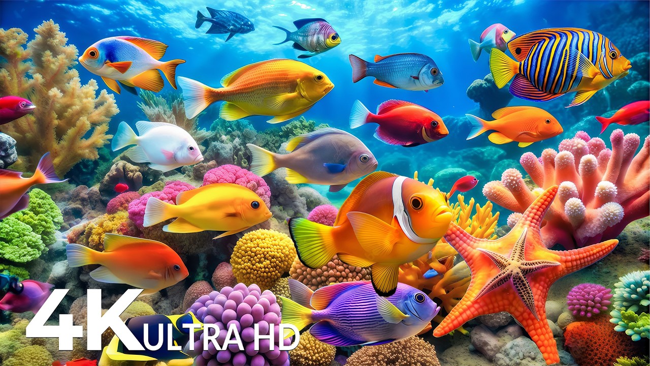 The Best 4K Aquarium - Underwater Views with Peaceful Music for Relaxation #95
