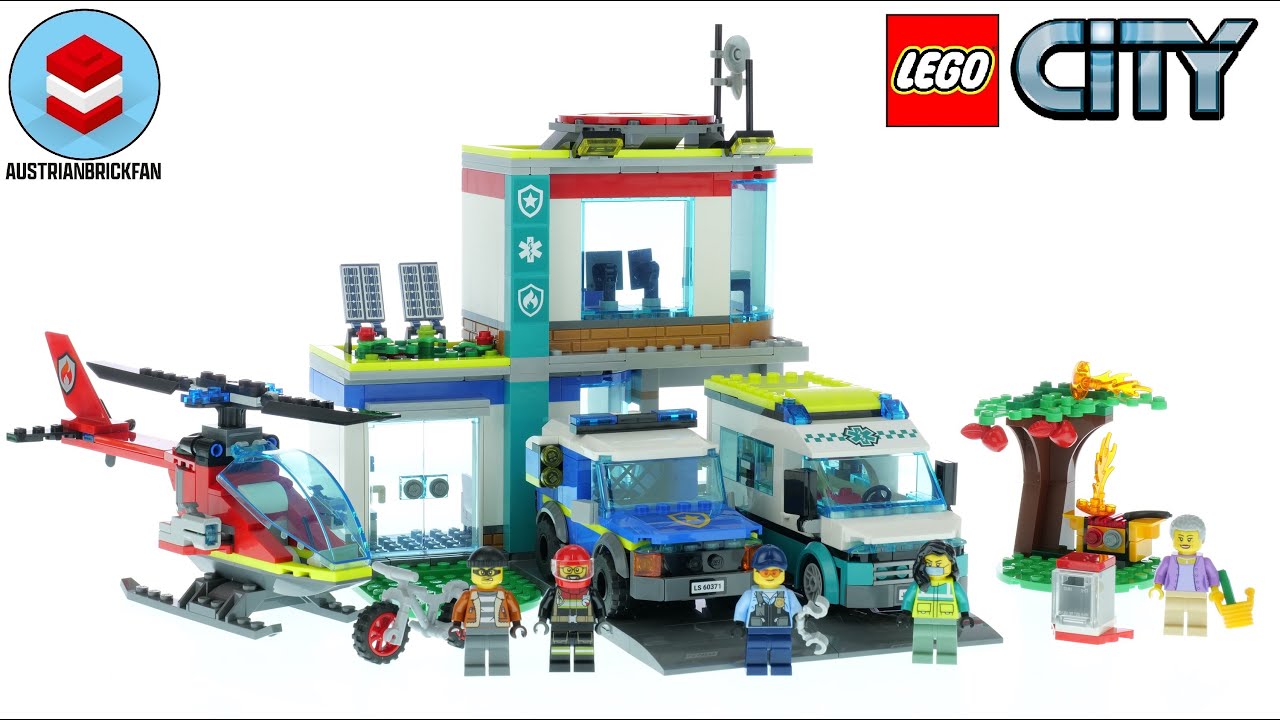 LEGO City 60371 Штаб-квартира спецмашин — обзор LEGO Speed ​​Build