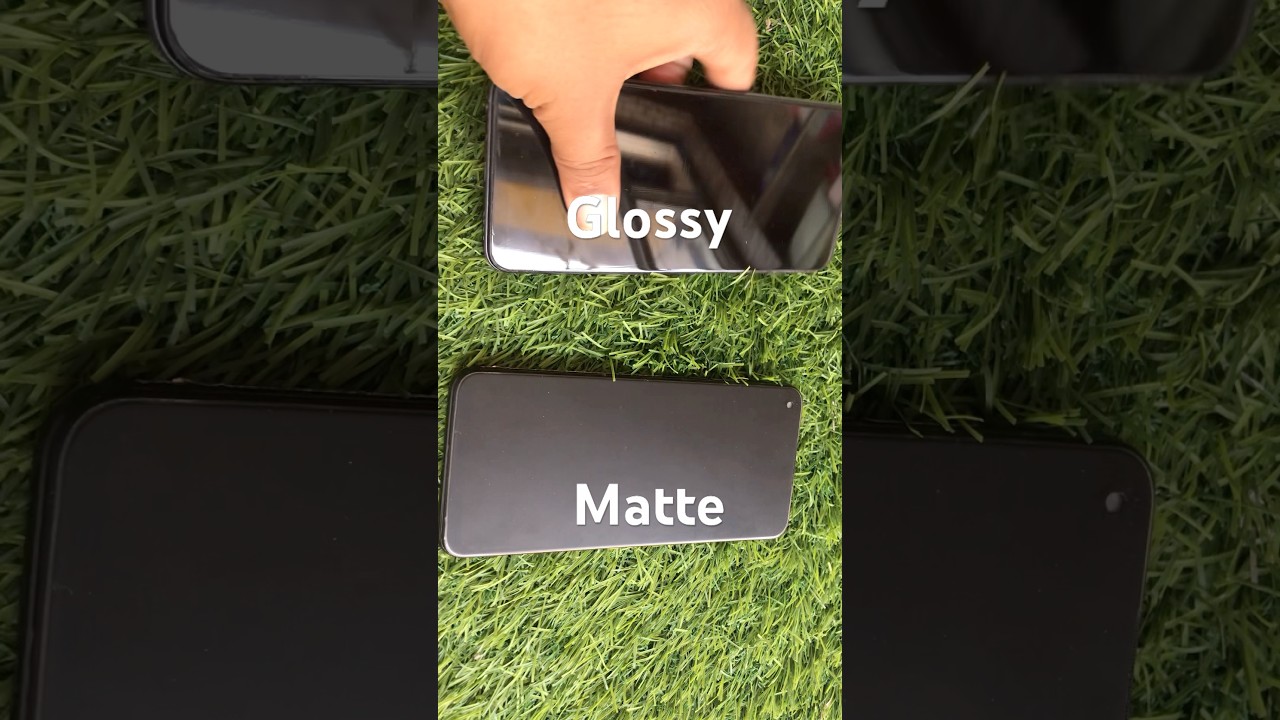 Difference between Matte and glossy screen guard #explosionproof #antiscratch #screenprotector