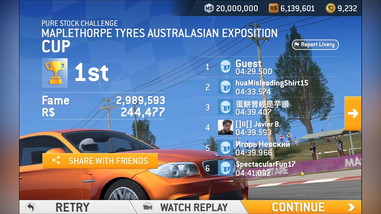 Real Racing 3 Project Resurrection R$ and Fame Glitch