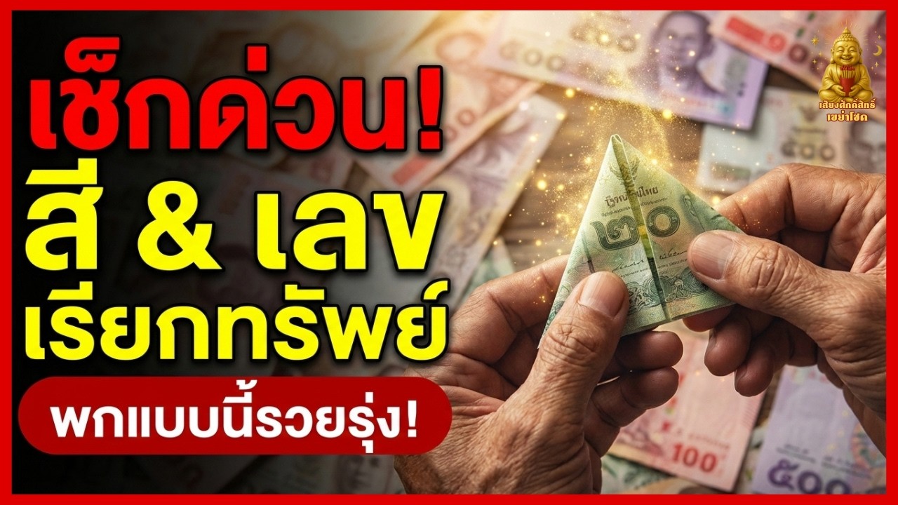 ศาสตร์ลับแบงก์ก้นถุง: วิธีเลือกสีและเลขเงินขวัญถุงประจำวันเกิด รับทรัพย์ก้อนใหญ่