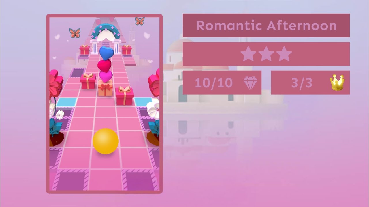 Rolling Sky - Romantic Afternoon ⭐⭐⭐ (Perfect way/Easy way) Gameplay