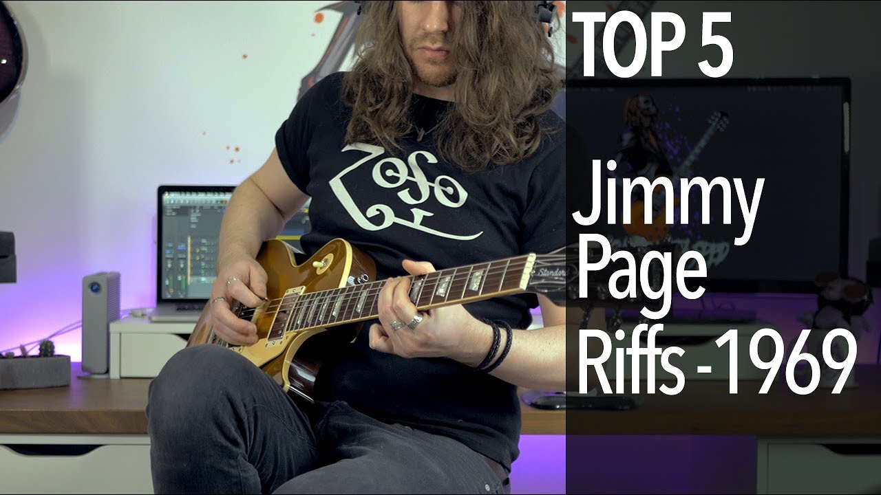 Top 5 Jimmy Page Riffs (Led Zeppelin Debut Album 1969)
